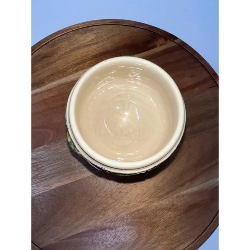 Vintage Innsbruck Ceramic Goblet Souvenir Wine‎ Cup with Grape Vine Motif